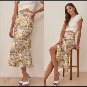 Reformation Floral Bea Countryside Skirt - Midi size 6
